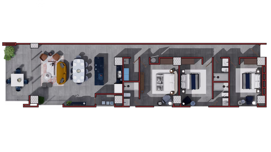 DEPARTAMENTO 1/ 155 m²