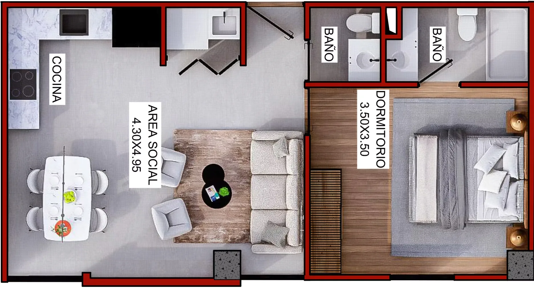 DEPARTAMENTO TIPO “4” - Piso 10